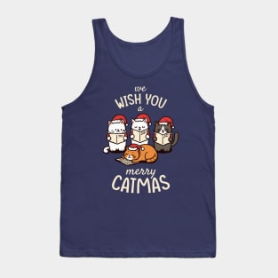 Caroling Cats - We Wish You a Merry Catmas Tank Top